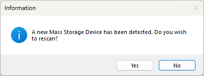 New Drive Detected